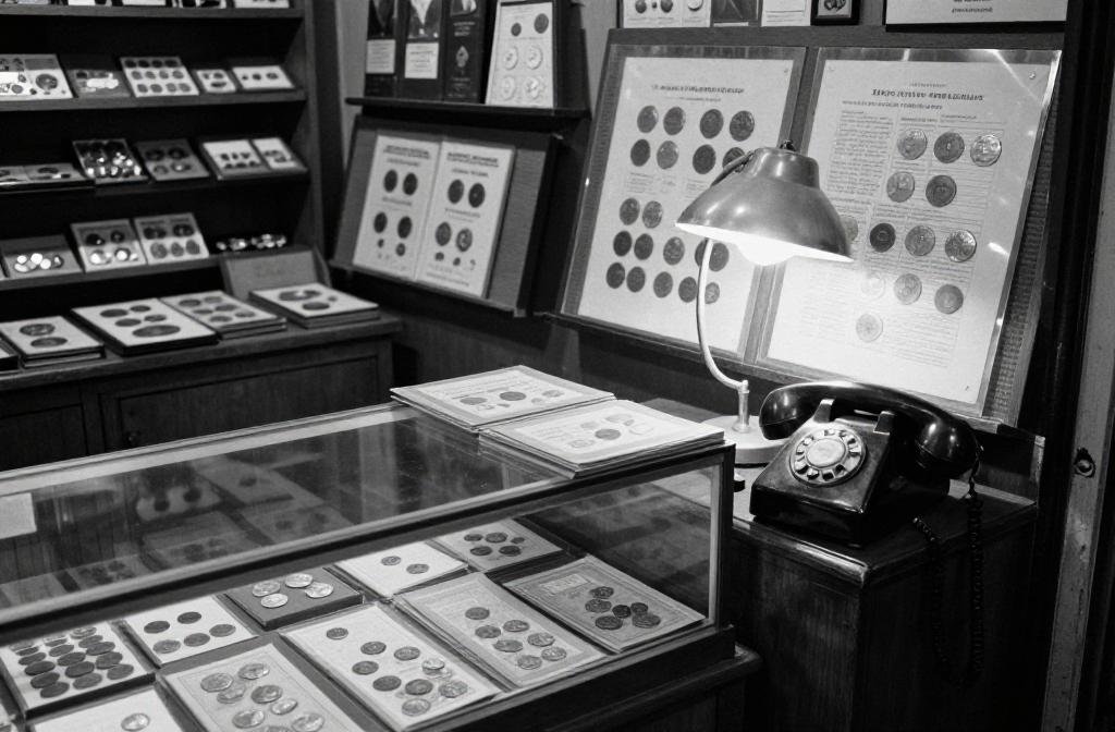 Coin and currency shop, 1980